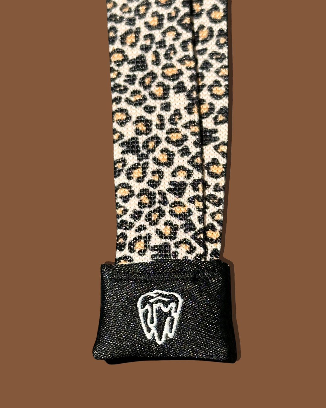 Ribbon Loupe Strap - Leopard Tooth