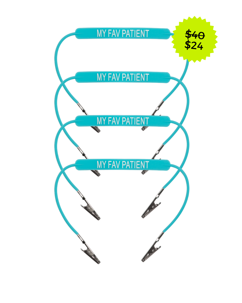 My Fav Patient Bib Clip - 4pk
