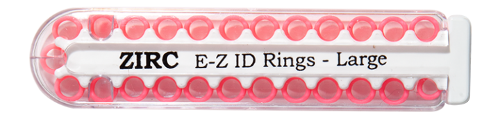 DONATION - Zirc EZ ID Rings LARGE (25pk)